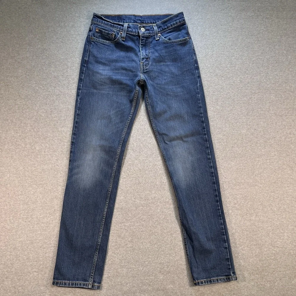 Levis 511 Jeans‎ Mens 29X32 Blue Slim Straight Dark Faded American Denim